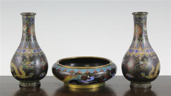 A pair of Chinese cloisonne enamel 172d1b