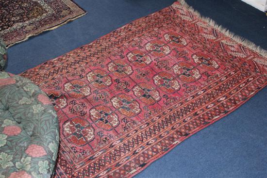 A Tekke rug with field of fourteen