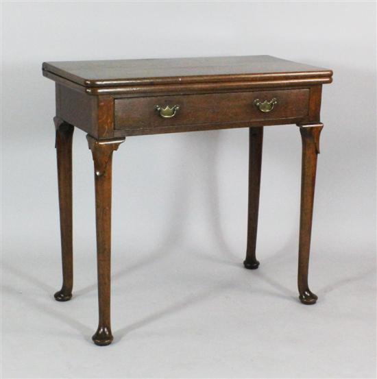 A mid 18th century oak tea table 172d59