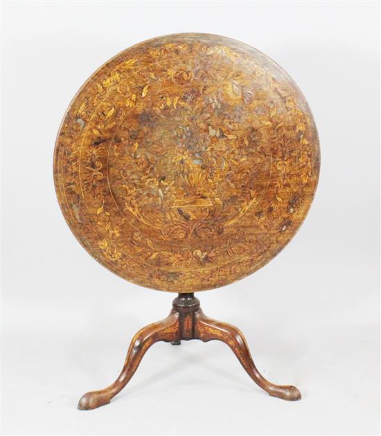 A George III oak and marquetry 172d6e