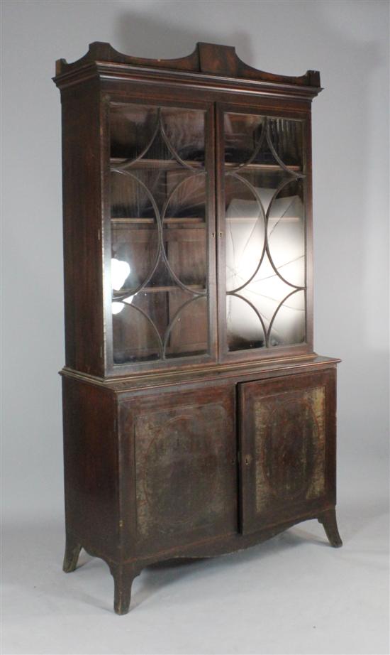 A George III inlaid mahogany bookcase 172d74