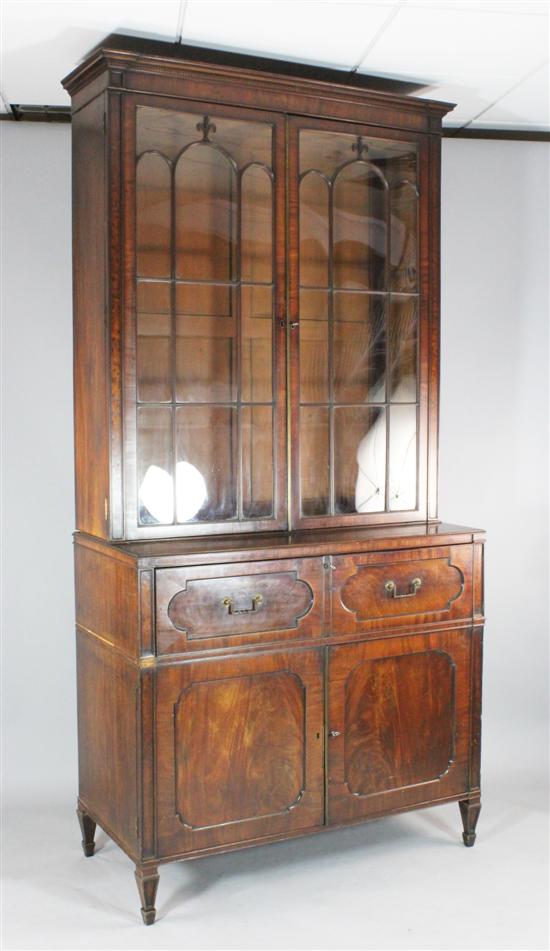 A Regency mahogany secretaire bookcase 172d84
