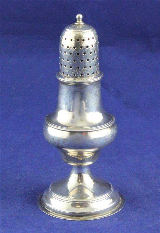 A George III silver caster by Hester 172e0e