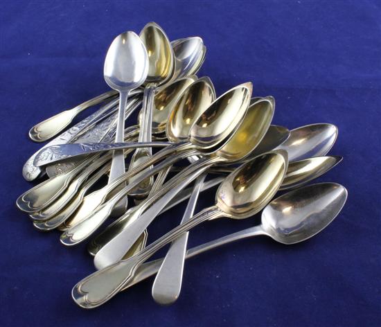A set of six George III silver