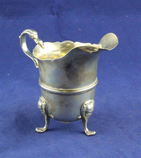 A late Victorian silver cream jug