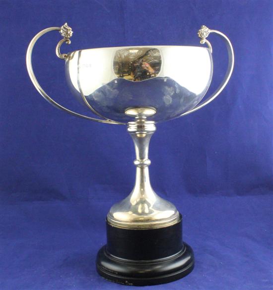 A George VI silver two handled