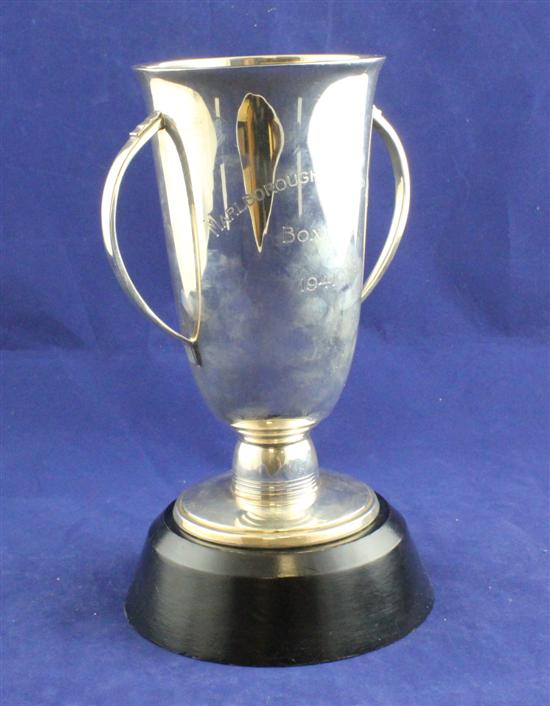 A George VI silver two handled