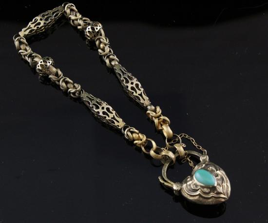 A Victorian gold and turquoise
