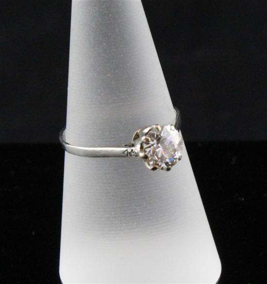 An 18ct white gold solitaire diamond 172ee3