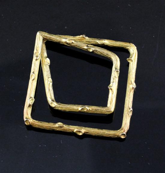 A French 14ct gold clip retailed 172f00