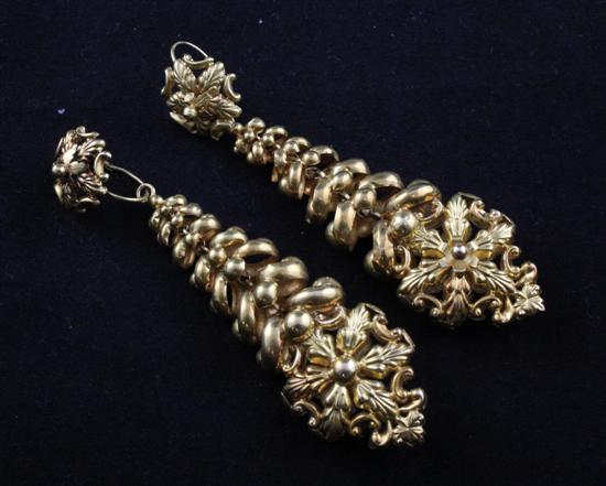 A pair of 19th century French 18ct 172f1b