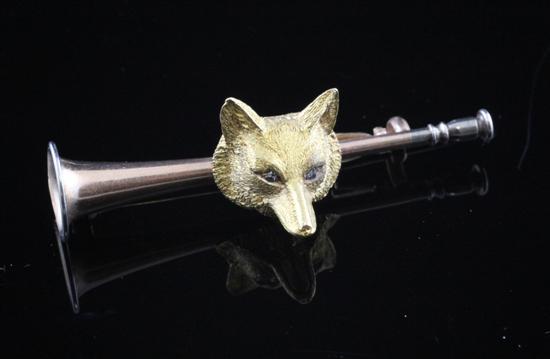 An Edwardian two colour gold fox 172f16