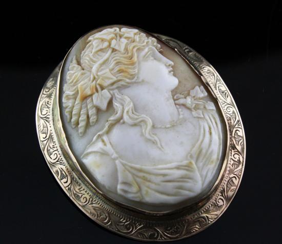 A Victorian 9ct gold mounted cameo 172f38