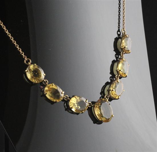 An Edwardian gold mounted citrine 172f3d