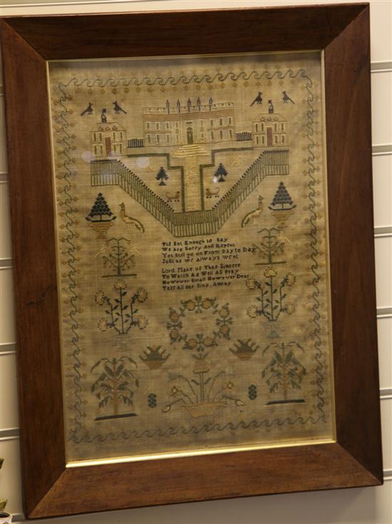 A Victorian needlework sampler 173014