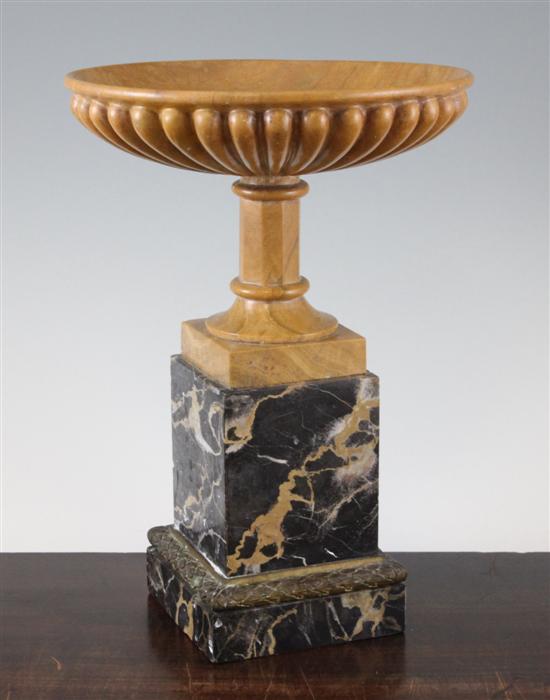 An early 19th century yellow marble