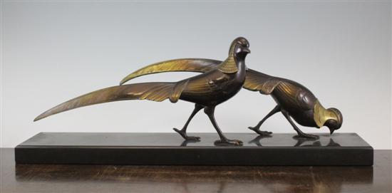 An Art Deco painted bronze group 173041