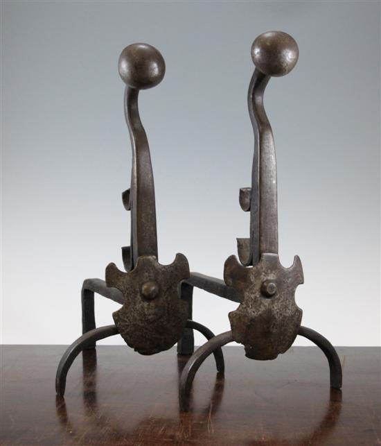 A pair of 18th century wrought 173058