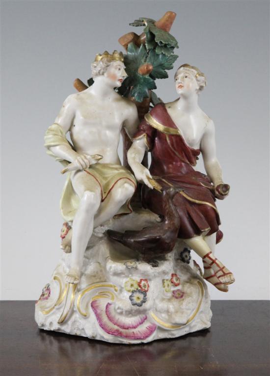 A Vienna porcelain group of Jupiter