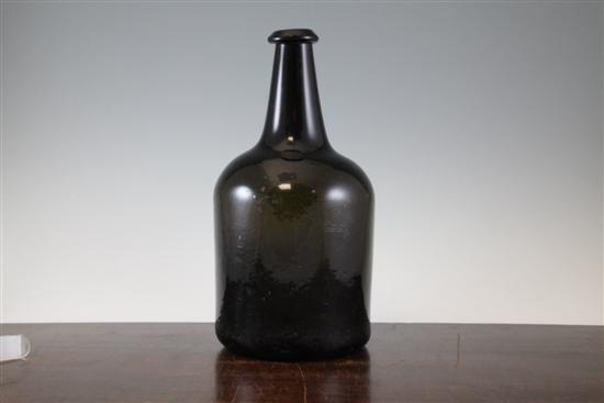 A large 19th century black glass