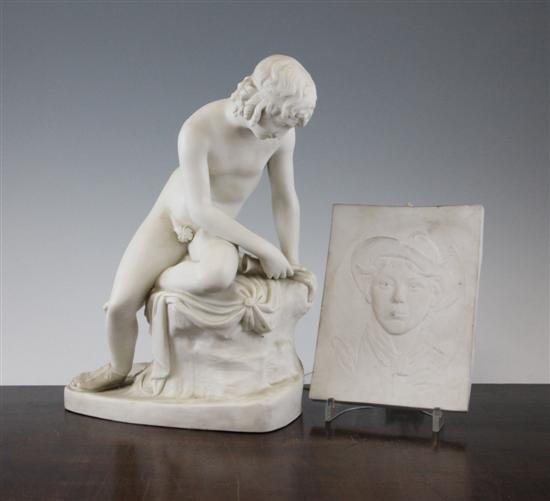 A Copeland parian figure of Narcissus 1730d1