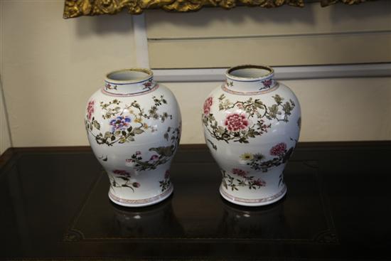 A pair of Chinese famille rose