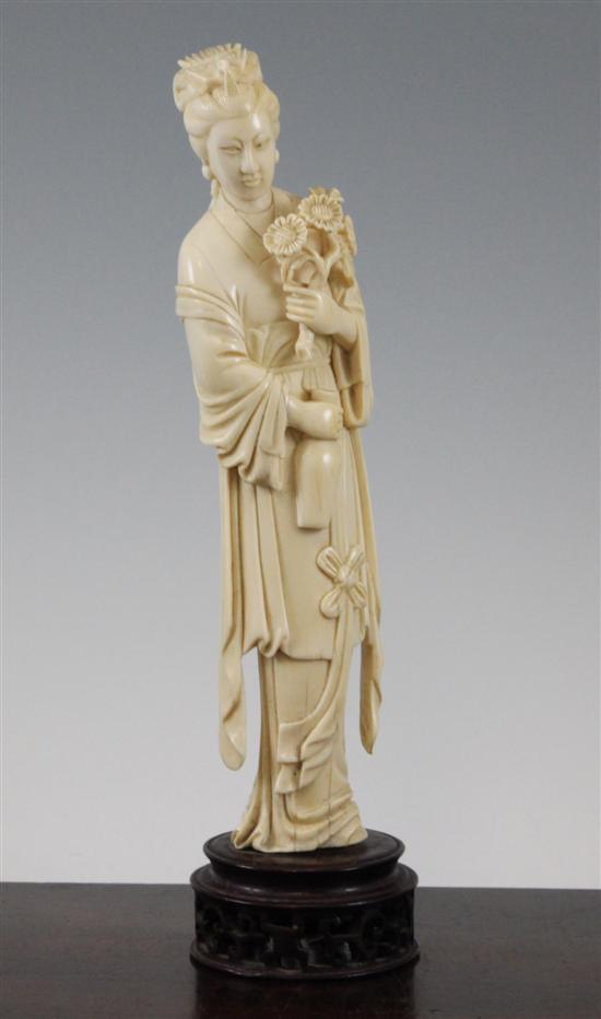 A large Chinese ivory figure of 17310f