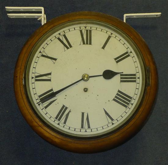 A late Victorian twin dial timepiece 17313c