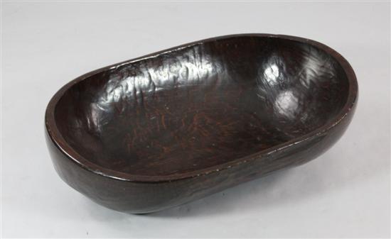 A large wooden dug out oval beer 173164