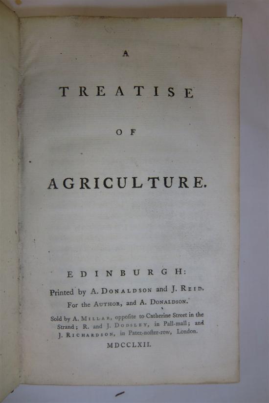 DICKSON (A) A TREATISE OF AGRICULTURE