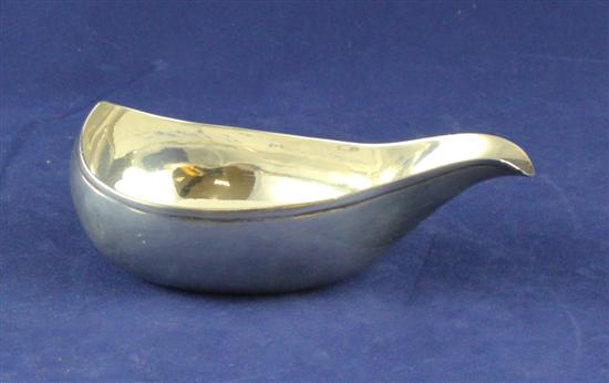 A George III silver pap boat bearing