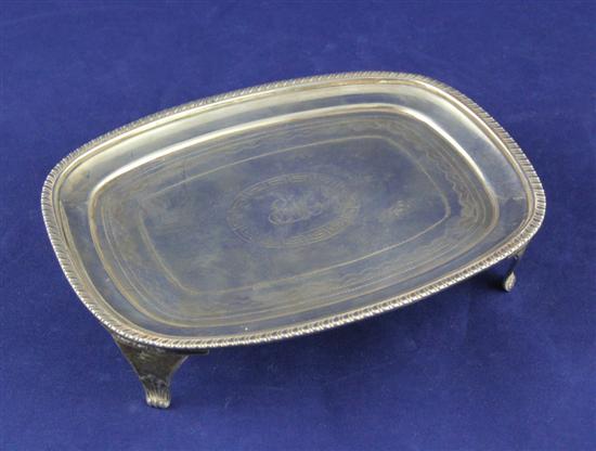 A George III silver teapot stand 170aeb