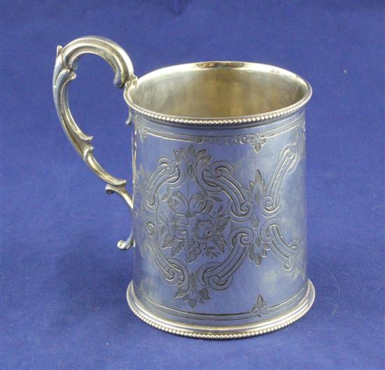 A Victorian engraved silver christening 170af4