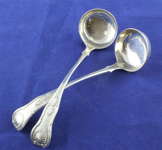 A pair of Victorian silver Kings 170b10