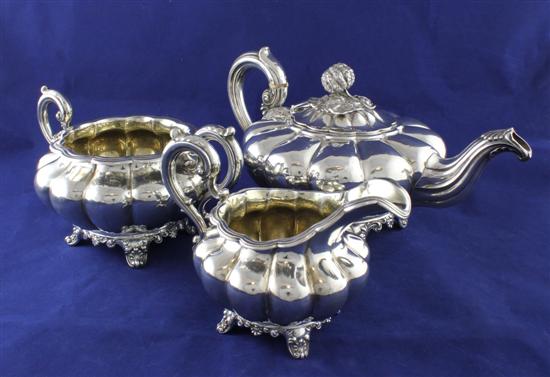 A William IV three piece silver 170b74