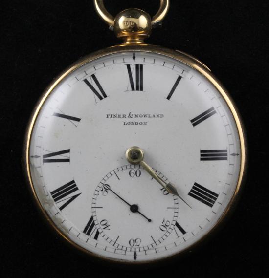 A George IV 18ct gold keywind pocket 170ba1