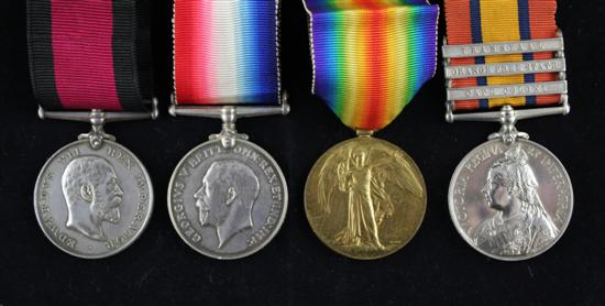 A Natal Rebellion medal group comprising