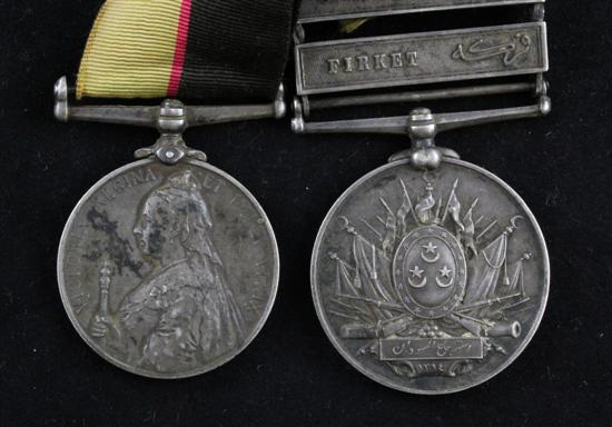 A Queen's Sudan Medal group comprising