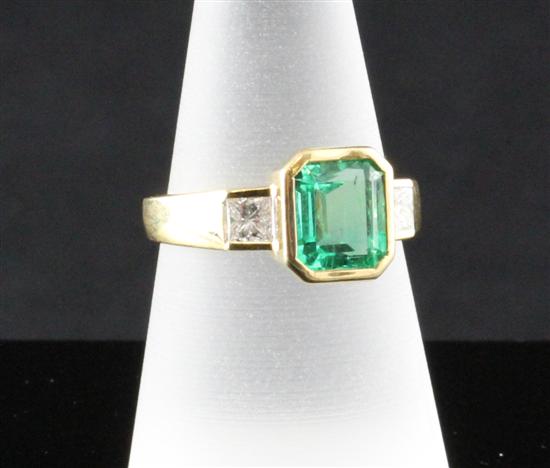 An 18ct gold emerald and princess 170bf2