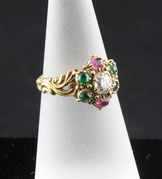 A Victorian gold diamond ruby and 170bf6