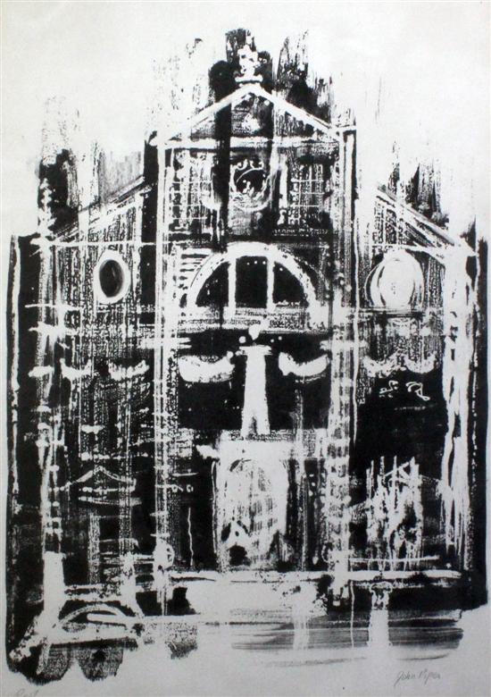 John Piper (1903-1992) proof lithograph