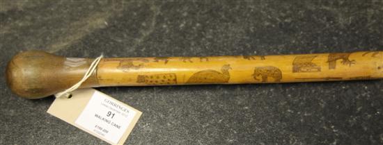 A Victorian penwork holly walking 170d1d