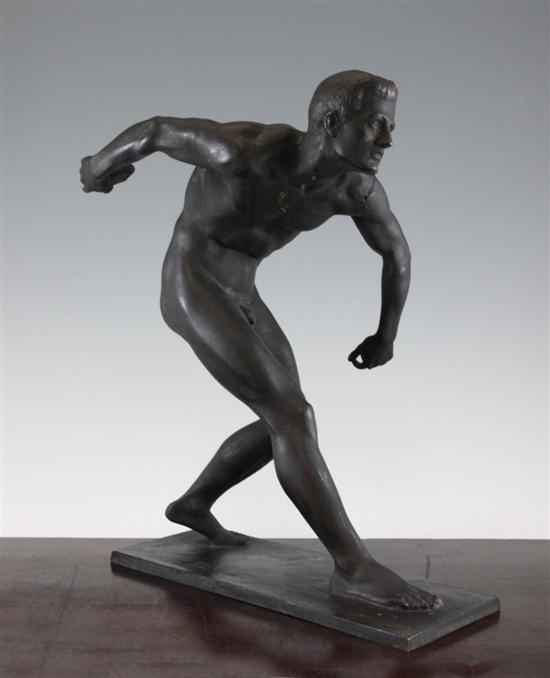 An early 20th century bronze model