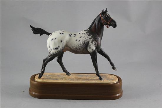 A Royal Worcester 'Appaloosa Stallion'