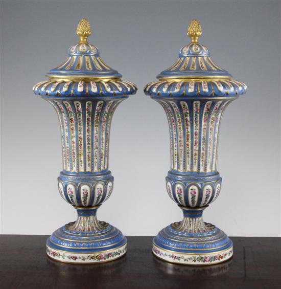 A pair of French Sevres style porcelain 170d71