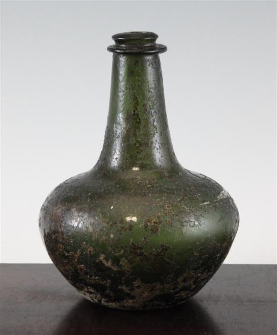 A shaft and globe wine bottle c 1650 170d82