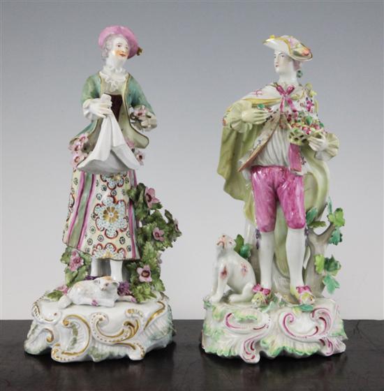Two Derby figures c.1765 modelled