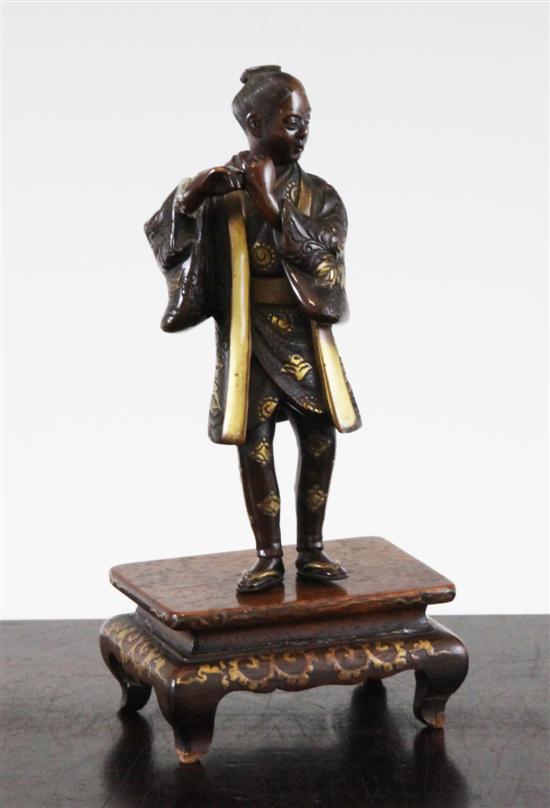 A Japanese Miyao style bronze figure 170da2