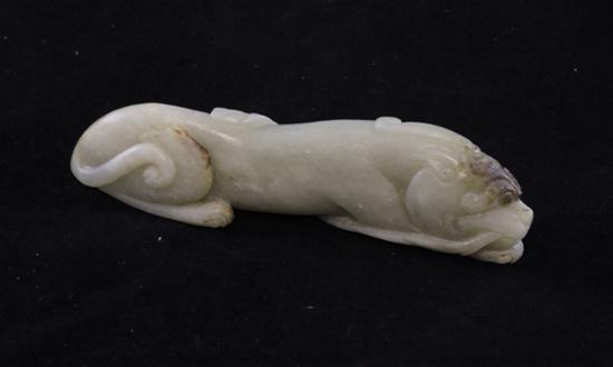 A Chinese pale celadon jade carving 170dca