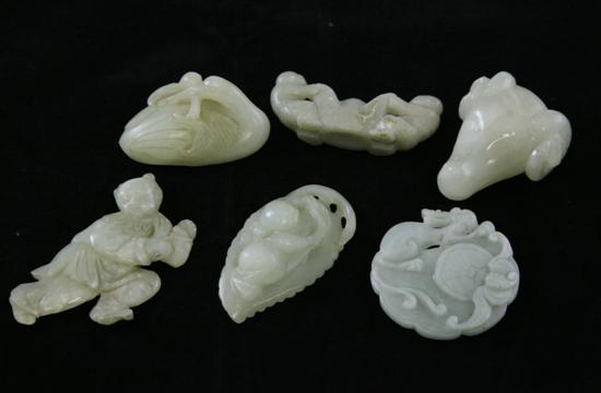 A group of six Chinese celadon 170dcc